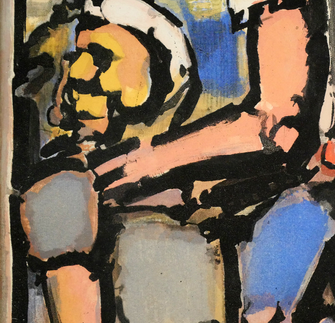 ジョルジュ ルオー(Georges ROUAULT)「農夫たち:『受難』より」アクアチント 拡大画像4