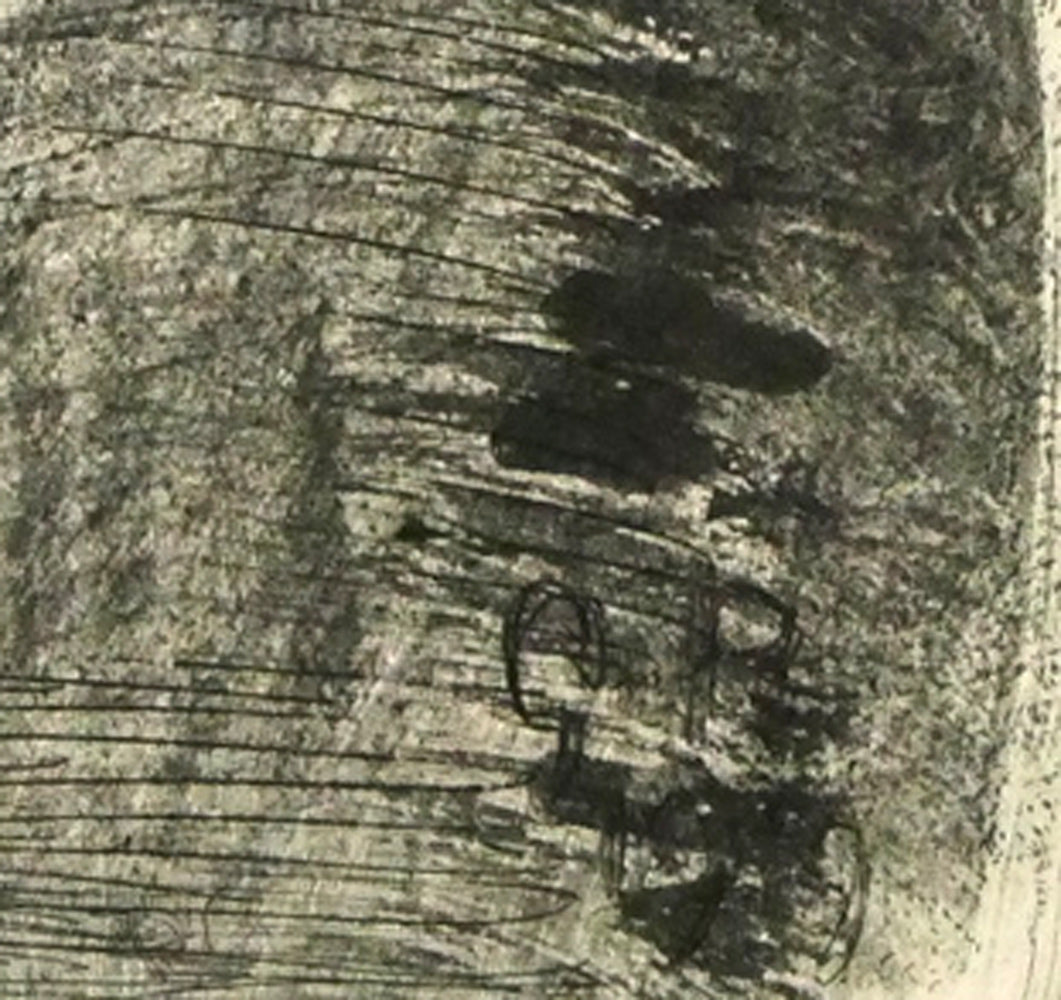 ジョルジュ ルオー(Georges ROUAULT)「横顔:『ユビュおやじの再生』より」銅版画 版上サイン画像