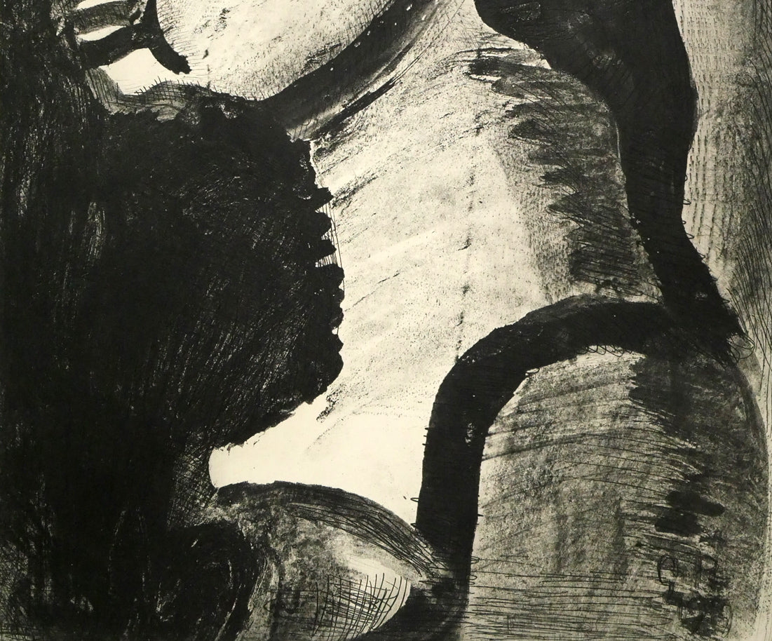 ジョルジュ ルオー(Georges ROUAULT)「横顔:『ユビュおやじの再生』より」銅版画 拡大画像2