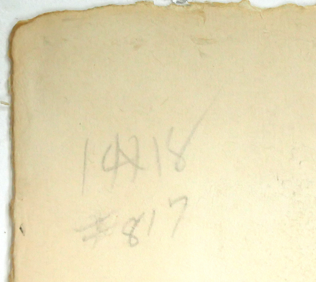 ジョルジュ ルオー(Georges ROUAULT)「横顔:『ユビュおやじの再生』より」銅版画 作品シート裏側拡大画像