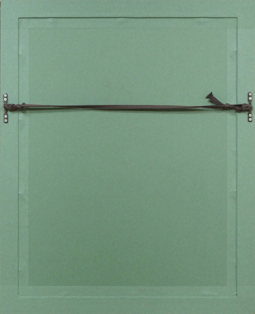 ジョルジュ ルオー(Georges ROUAULT)「横顔:『ユビュおやじの再生』より」銅版画 額縁裏側画像