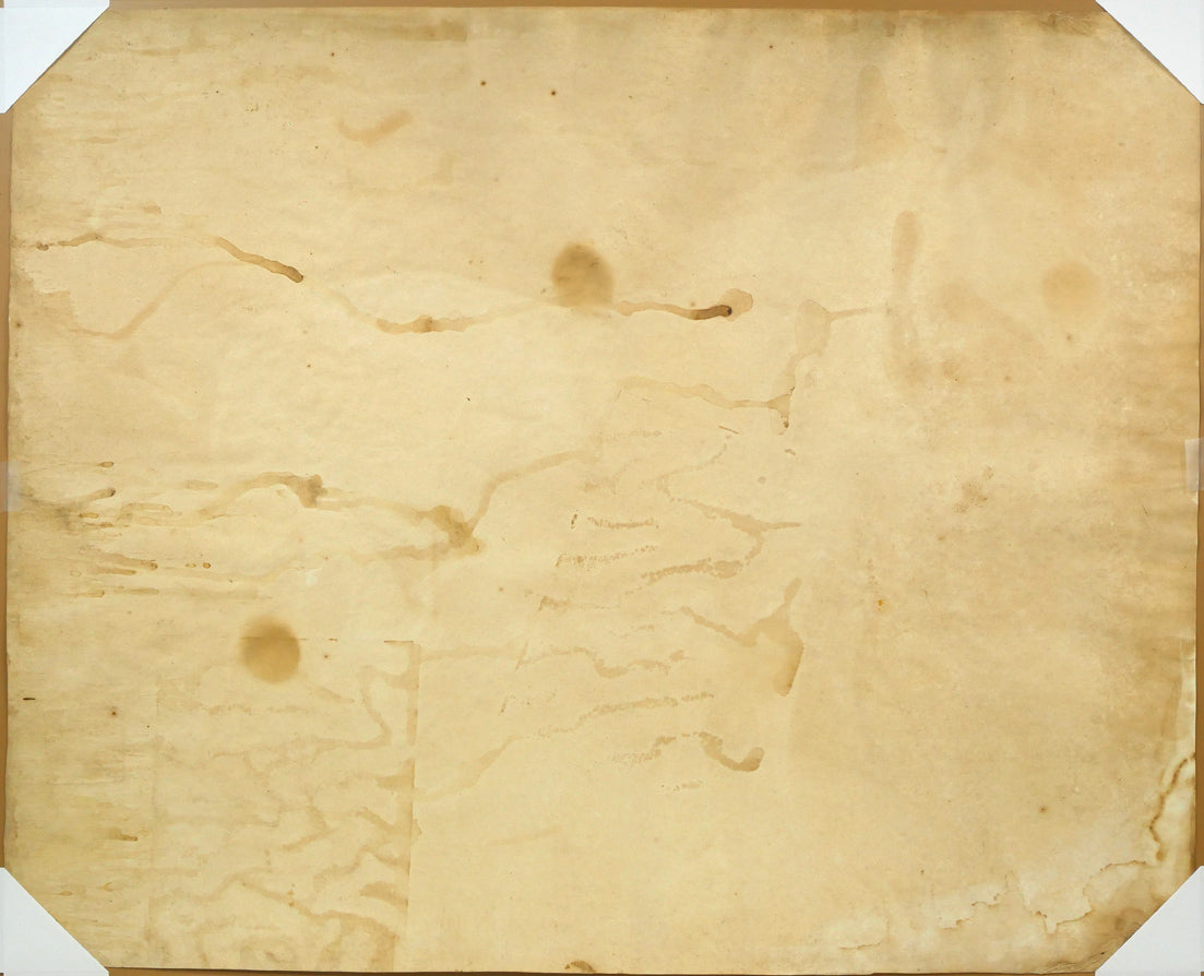 露山(畠中清喜)「馬」木炭画・水墨・10号大 作品裏側画像