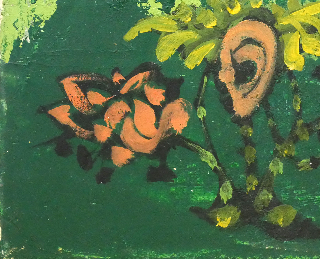 ルシアン クートー(Lucien COUTAUD)「野の花」油絵・仏F0号 拡大画像3