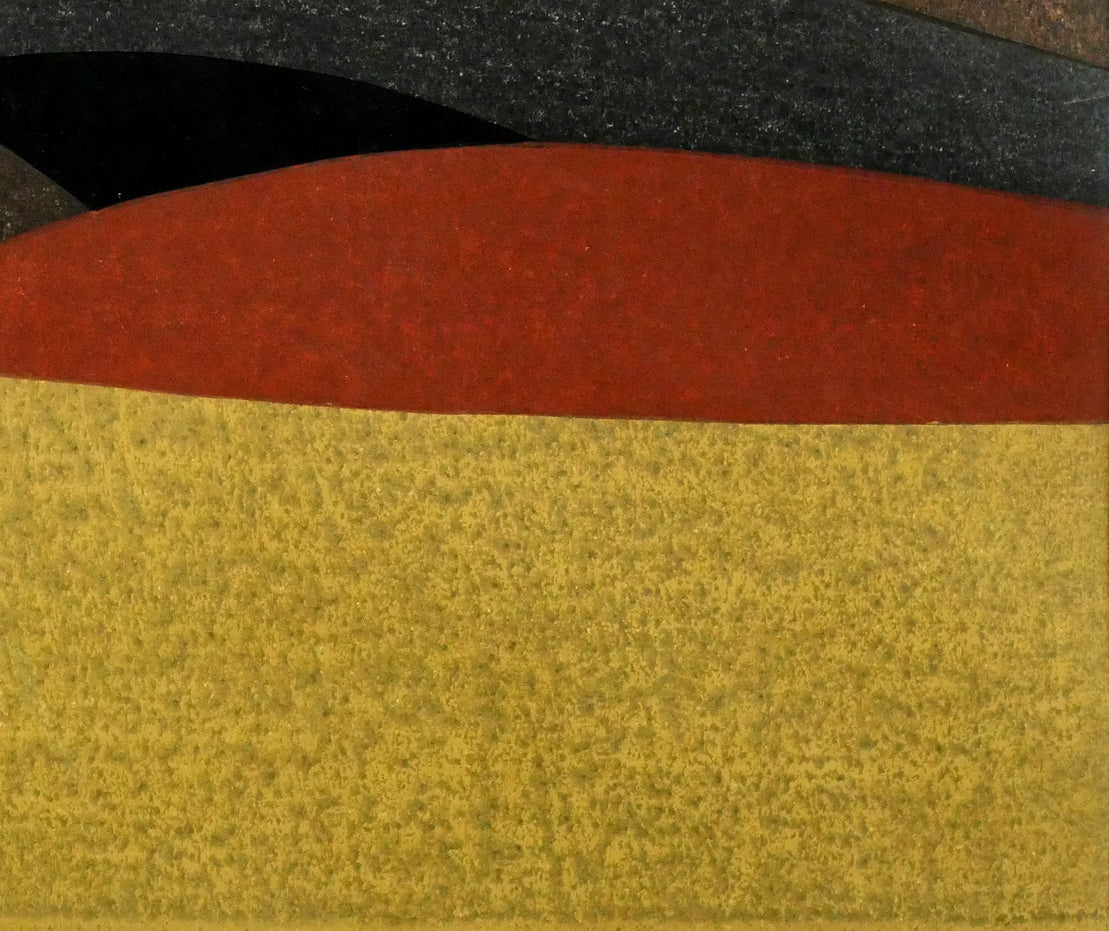 斎藤清「霊峰(17)秋(A)」木版画 拡大画像5