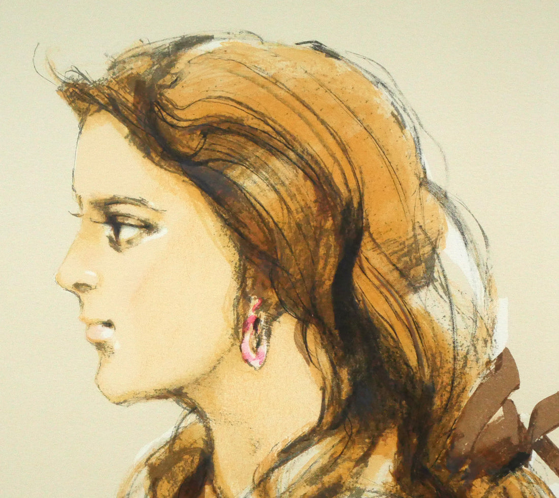 斎藤三郎「娘ロベルタ」リトグラフ 拡大画像2