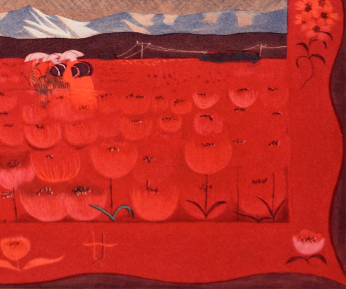 斎藤真一「虞美人草」銅版画 拡大画像6