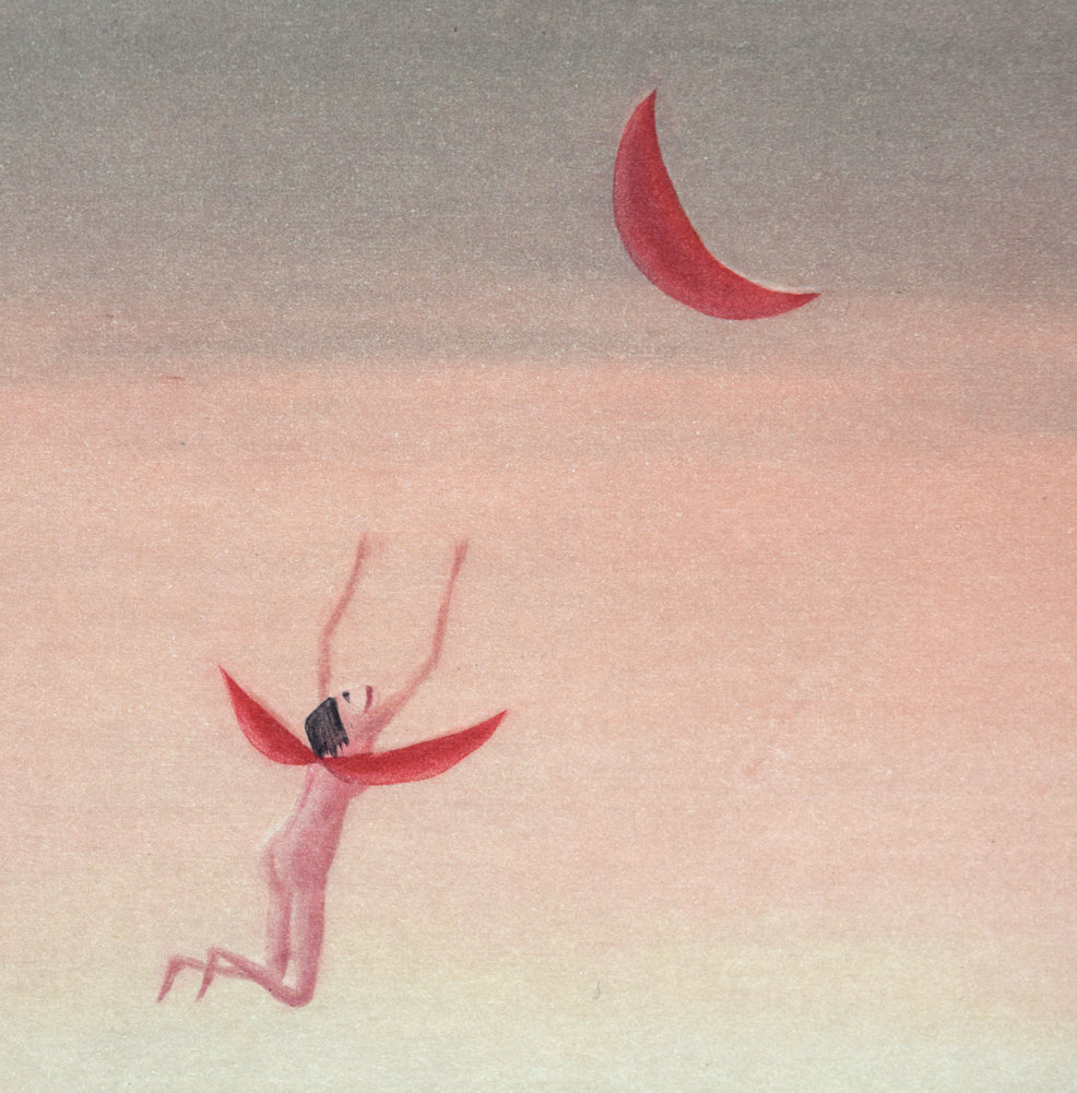 斎藤真一「蜂女」メゾチント(銅版画) 拡大画像4