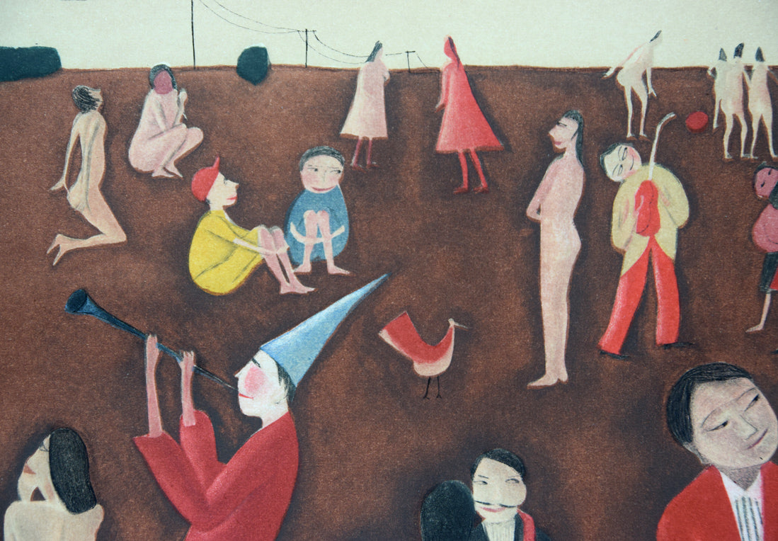 斎藤真一「蜂女」メゾチント(銅版画) 拡大画像7