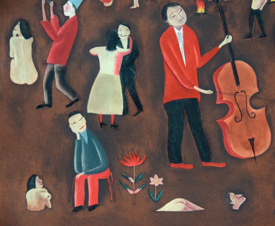 斎藤真一「蜂女」メゾチント(銅版画) 拡大画像10