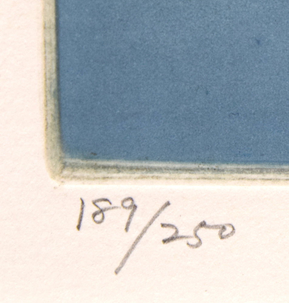 斎藤真一「星(「雪国」三部作)」銅版画 限定番号(ed,189/250)