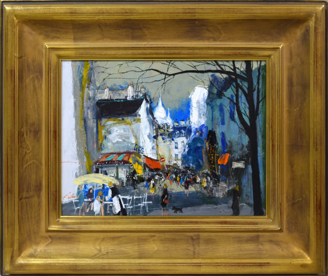 斉藤要「モンマルトル(パリ)」油絵・F6号