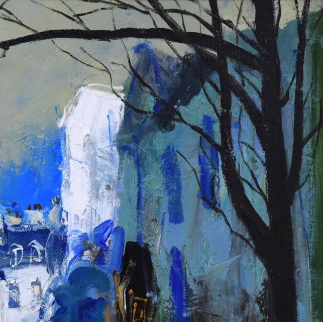 斉藤要「モンマルトル(パリ)」油絵・F6号 拡大画像3