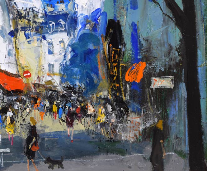 斉藤要「モンマルトル(パリ)」油絵・F6号 拡大画像5