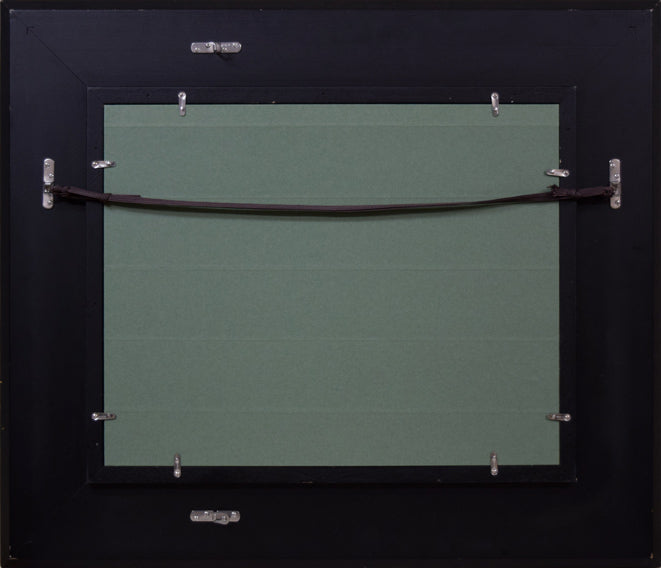 斉藤要「モンマルトル(パリ)」油絵・F6号 額縁裏側画像