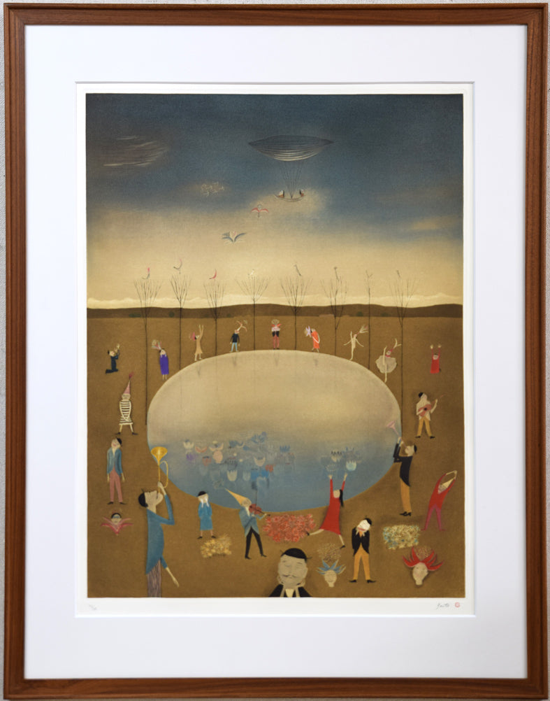 斎藤真一「ライムライト」銅版画