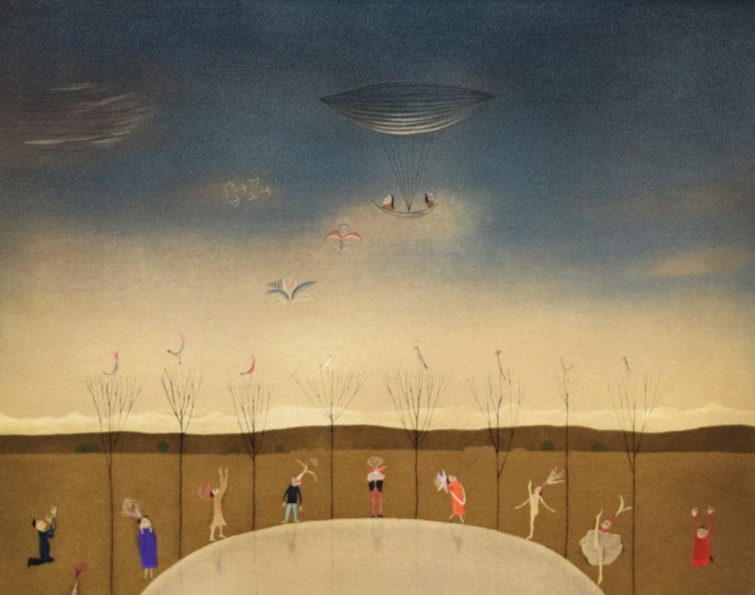 斎藤真一「ライムライト」銅版画 拡大画像1