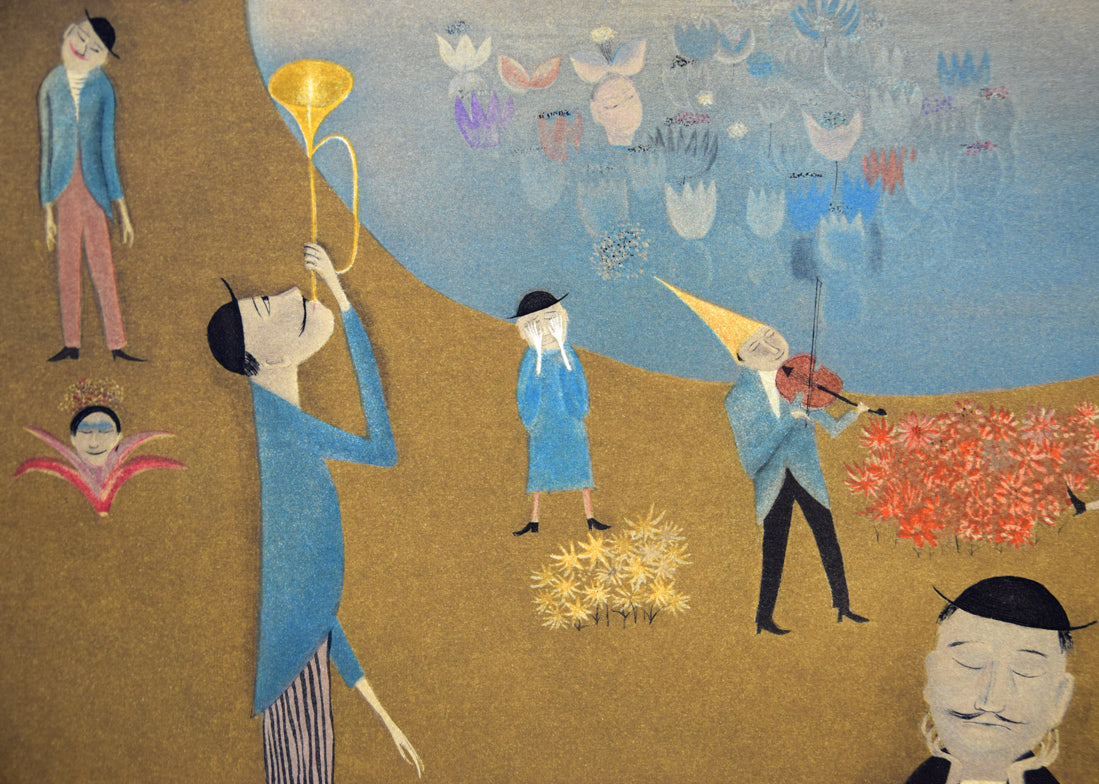 斎藤真一「ライムライト」銅版画 拡大画像6