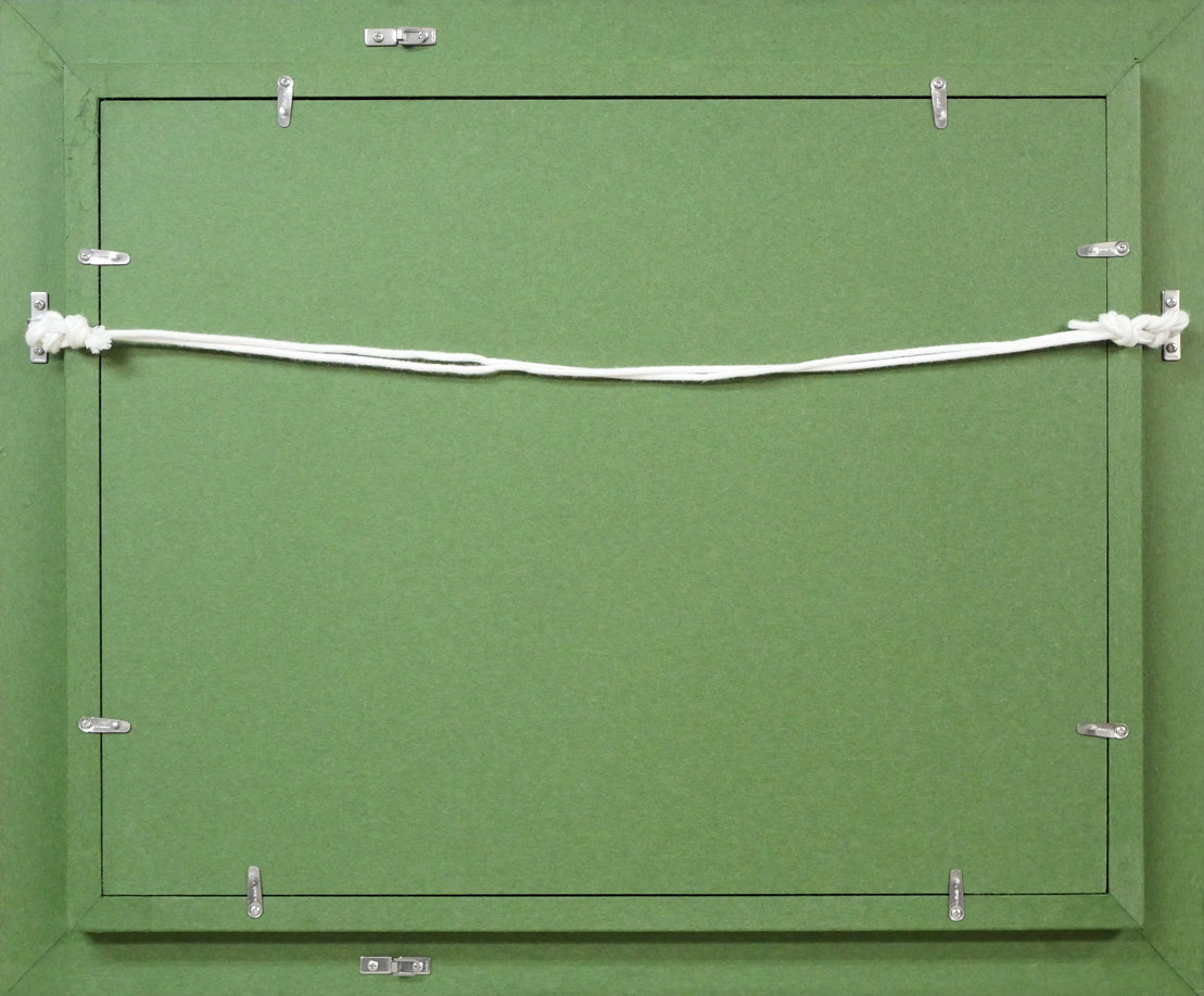 斉藤要「ラ・セーヌ(セーヌ川・フランス)」油絵・F6号 額縁裏側画像