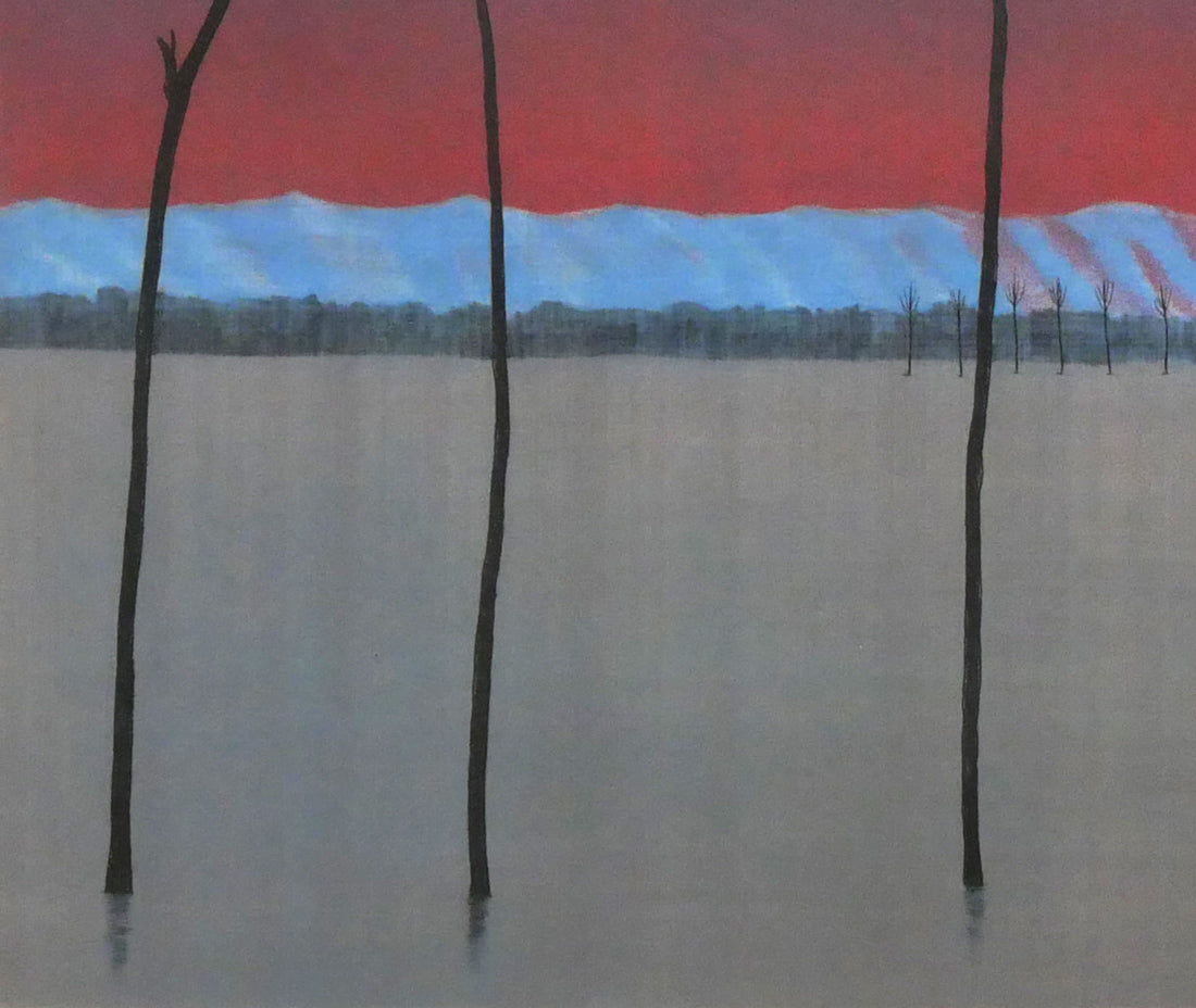 斎藤真一「朝立」エッチング(銅版画) 拡大画像3