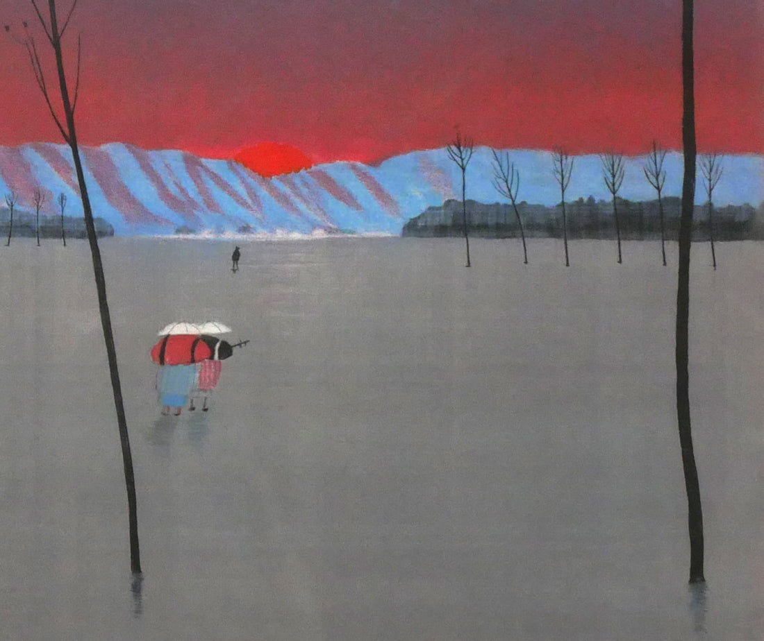 斎藤真一「朝立」エッチング(銅版画) 拡大画像4