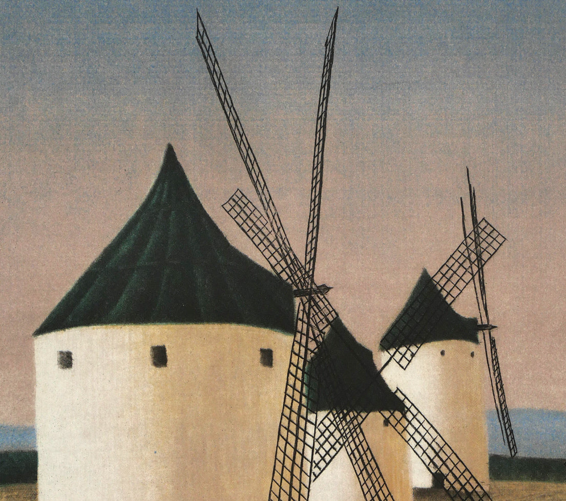 斎藤真一「ラ・マンチャの道」銅版画 拡大画像3