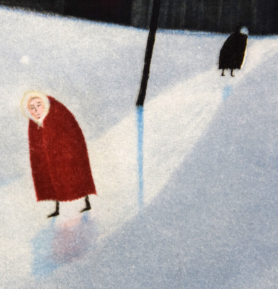 斎藤真一「灯(「雪国」三部作)」銅版画 拡大画像4