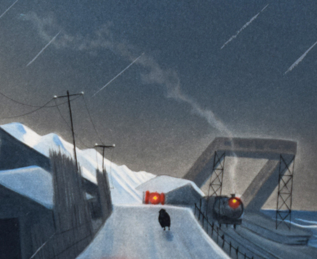 斎藤真一「筒石の女」銅版画 拡大画像3