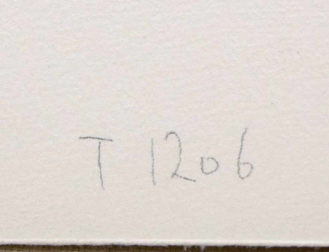 斎藤真一「筒石の女」銅版画 シート裏側拡大画像1