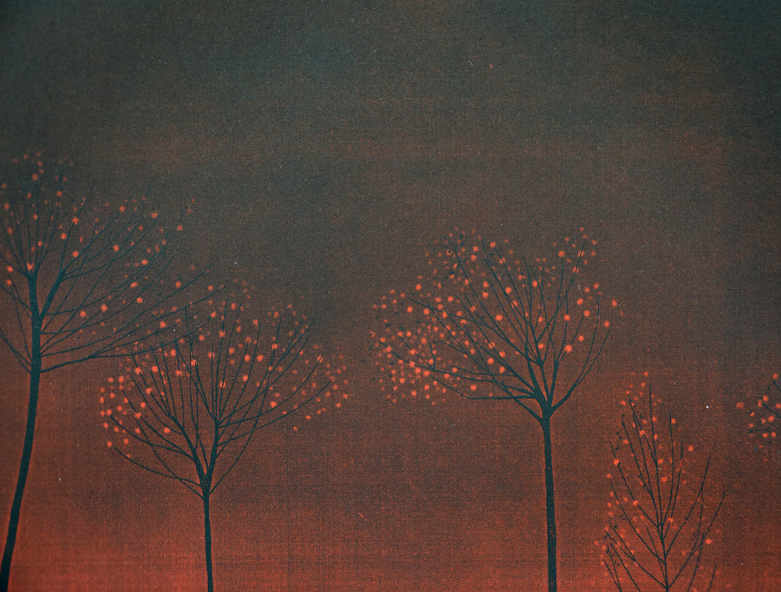 斎藤真一「陽(「雪国」三部作)」銅版画 拡大画像3