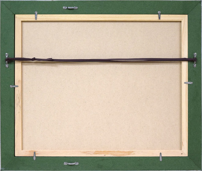 酒井芳元「薔薇」水彩画・3号 額縁裏側画像