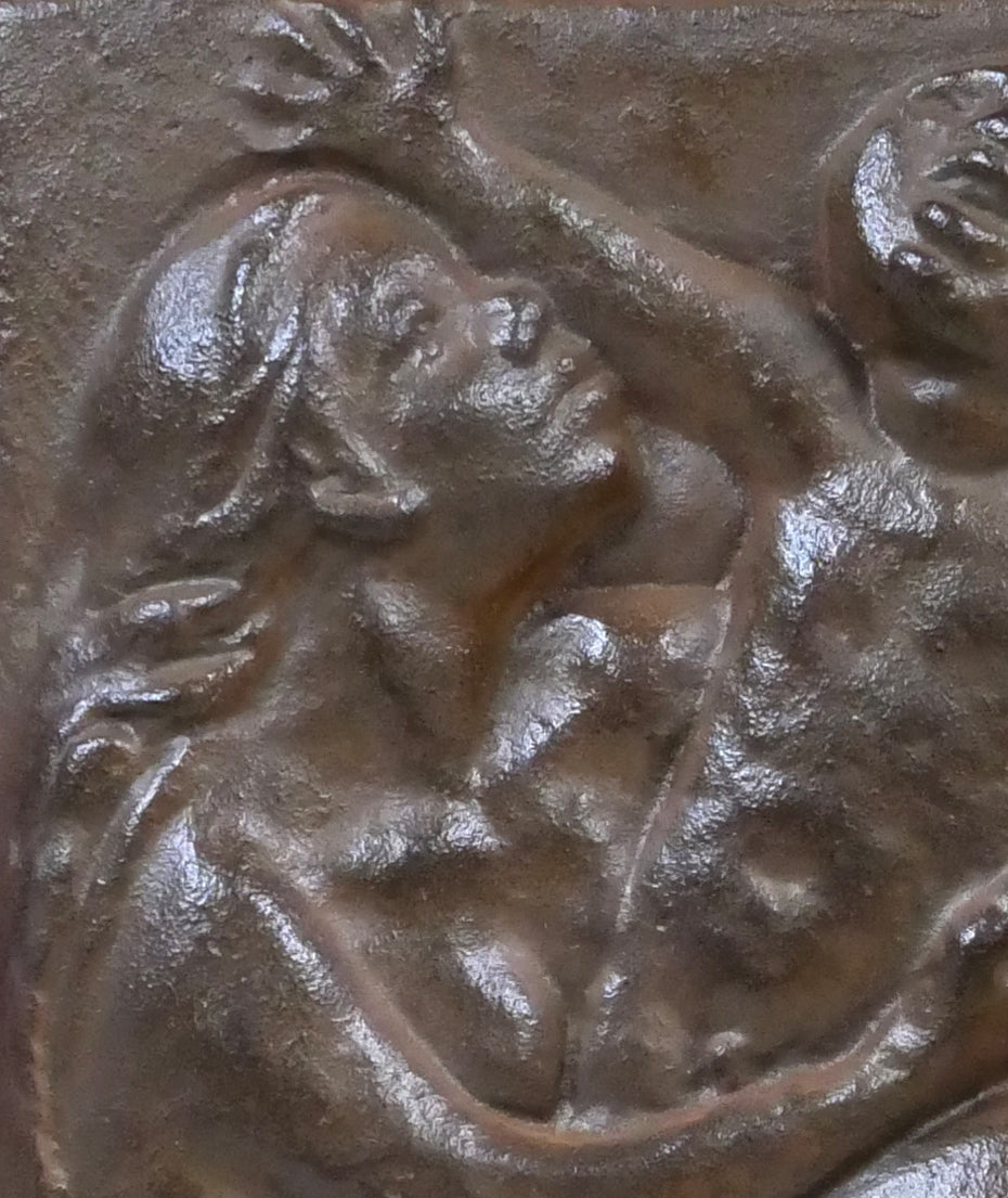 坂坦道「まごころ」鋳物レリーフ額装 拡大画像1