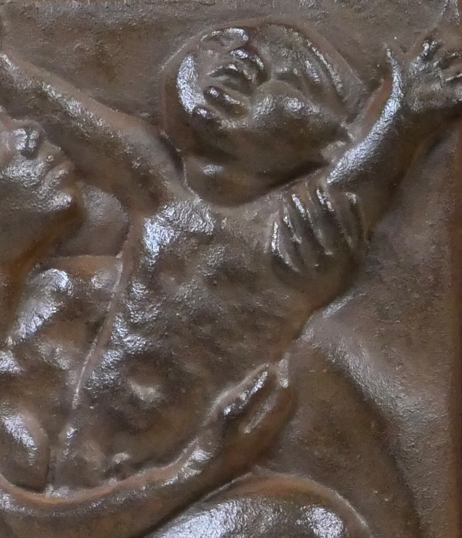 坂坦道「まごころ」鋳物レリーフ額装 拡大画像2