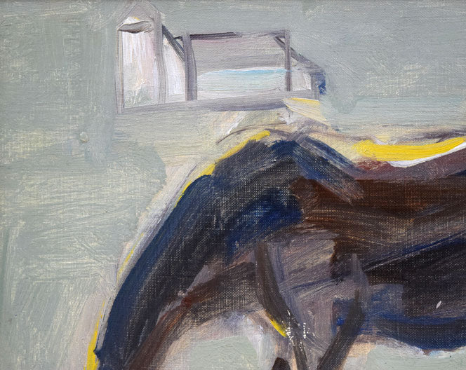 桜田精一「馬」油絵・F3号 拡大画像1