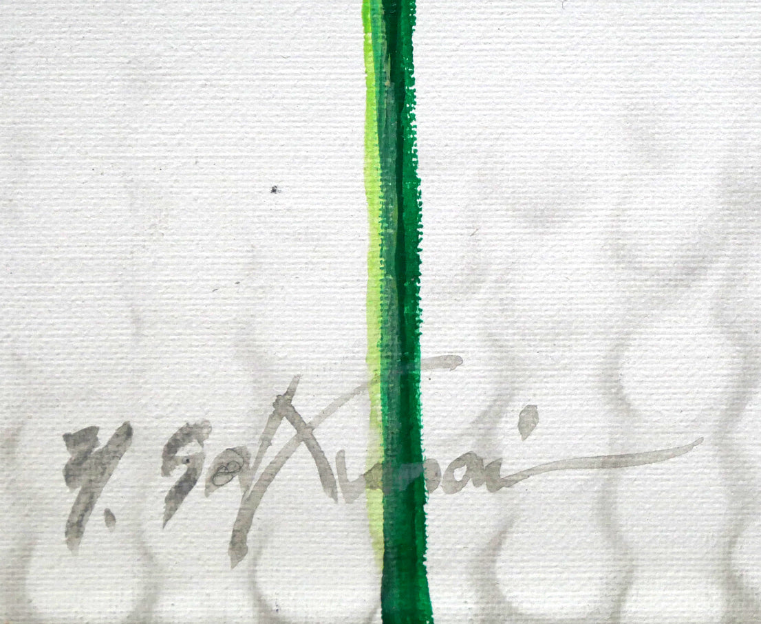 櫻井幸雄「出番のないベンチシリーズ」油絵・F8号 サイン拡大画像