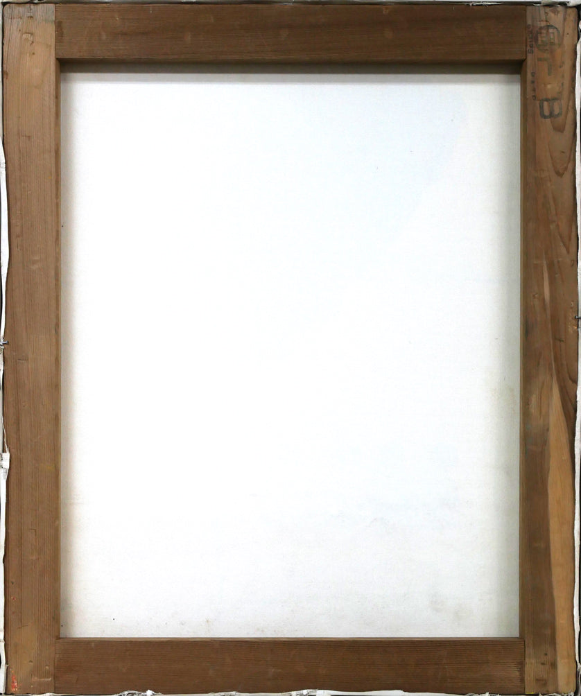 櫻井幸雄「出番のないベンチシリーズ」油絵・F8号 キャンバス裏側画像