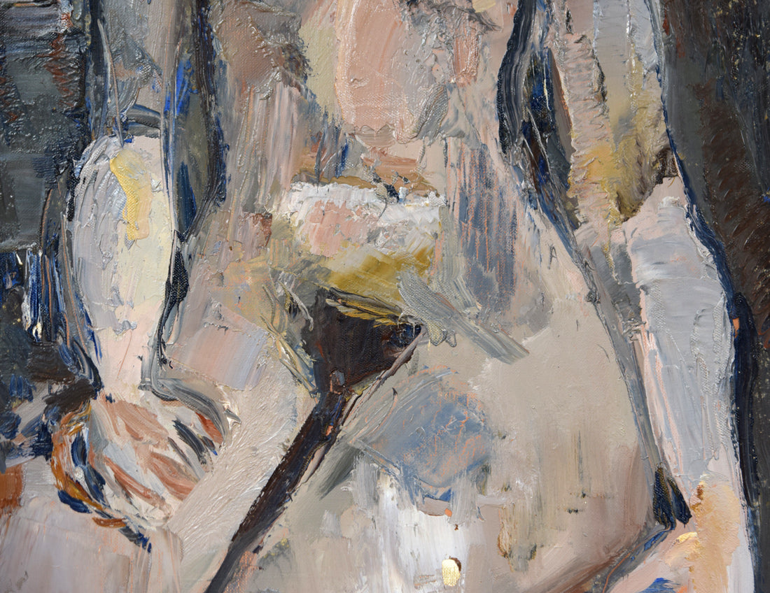 桜井慶治「裸婦」油絵・P20号 拡大画像4