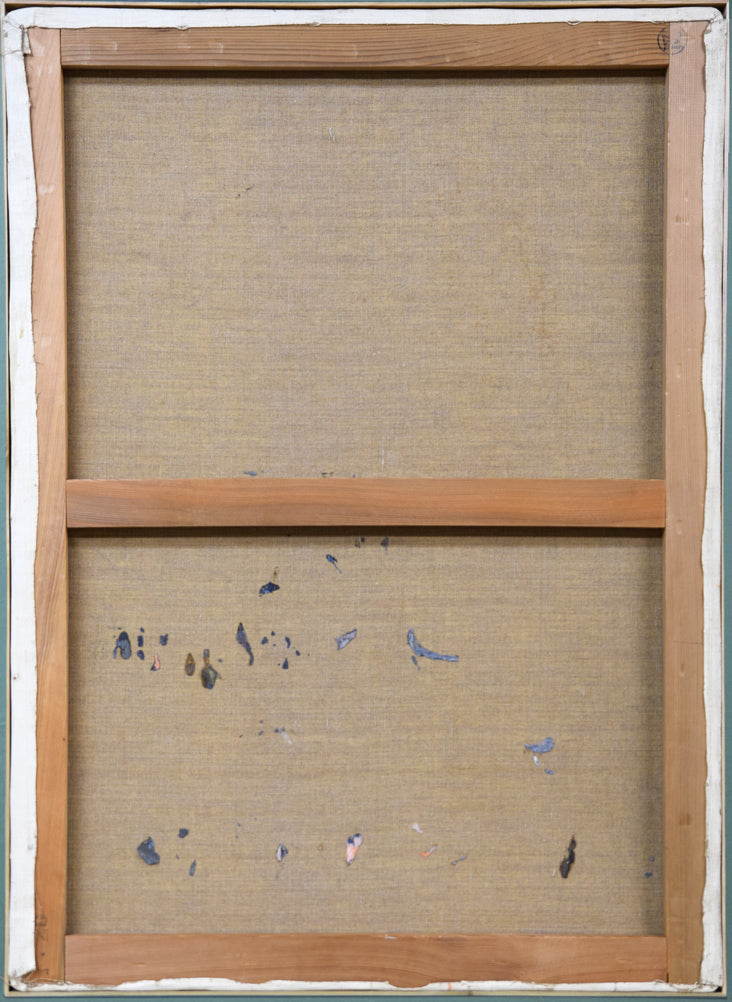 桜井慶治「裸婦」油絵・P20号 キャンバス裏側画像