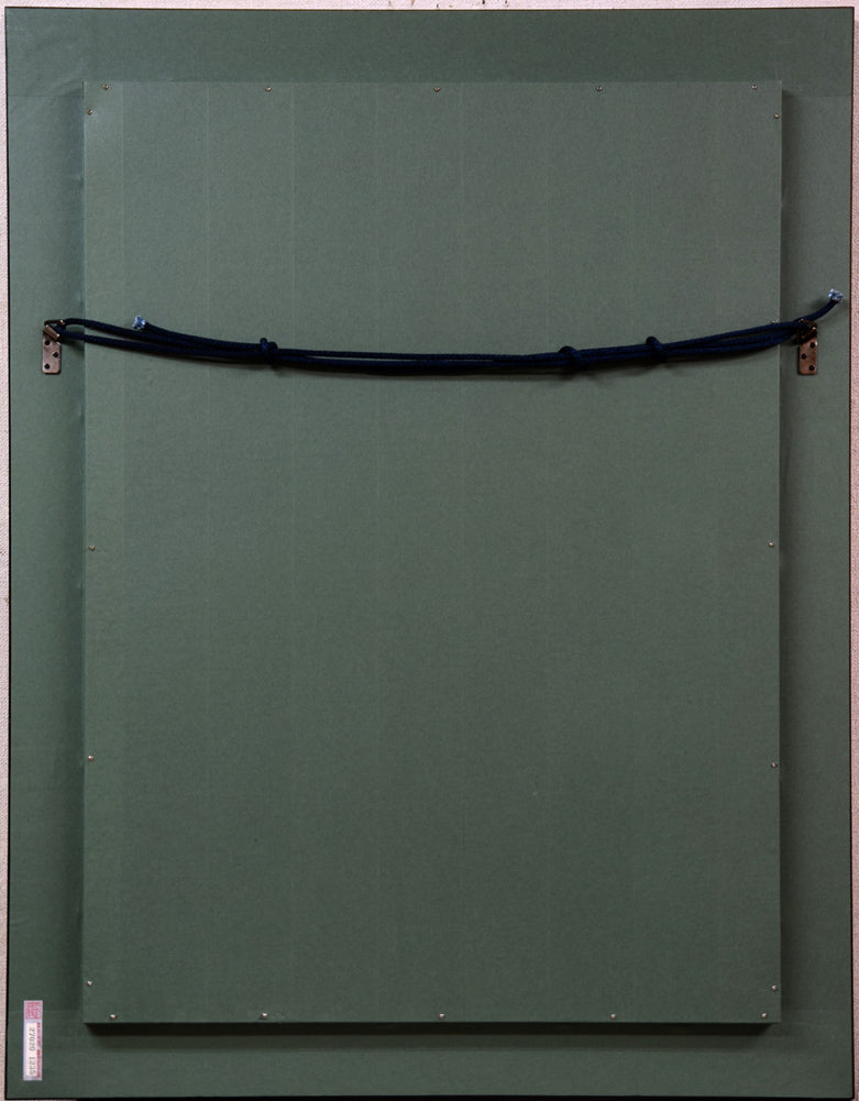 桜井慶治「裸婦」油絵・P20号 額縁裏側画像