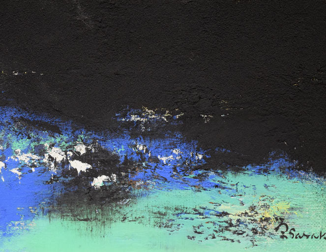 佐々木栄松「釧路湿原」油絵・F3号 拡大画像4