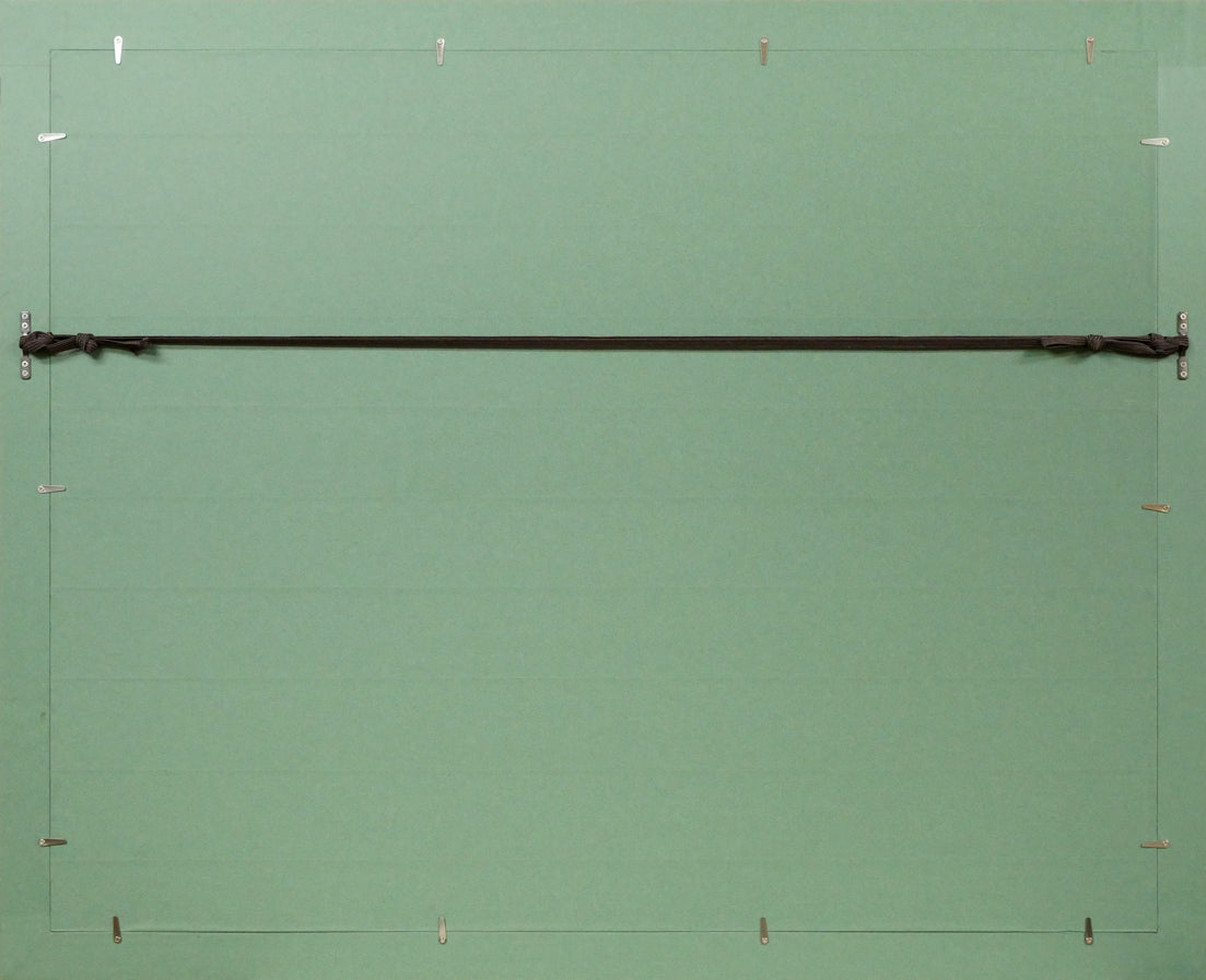 佐々木敏光「ギンドロの大樹」アクリルガッシュ・20号 額縁裏側画像