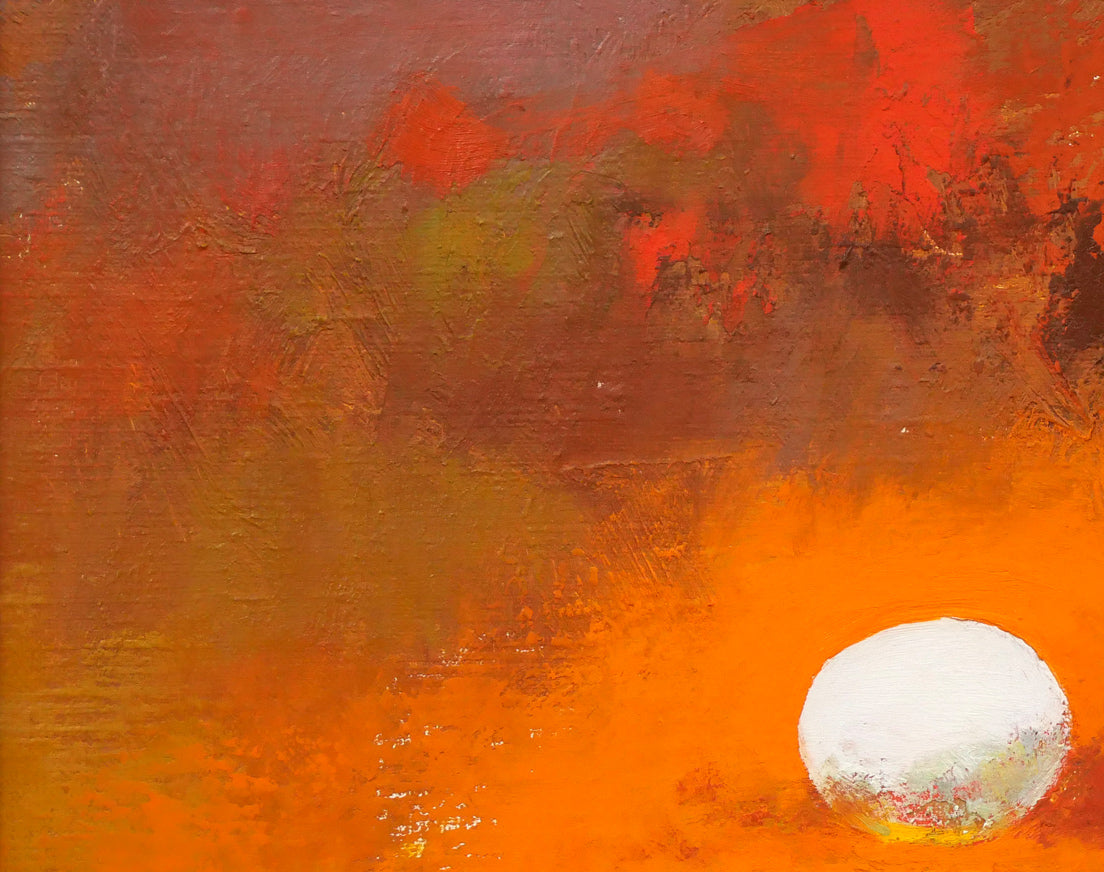 佐々木栄松「釧路湿原」油絵・F6号 拡大画像1