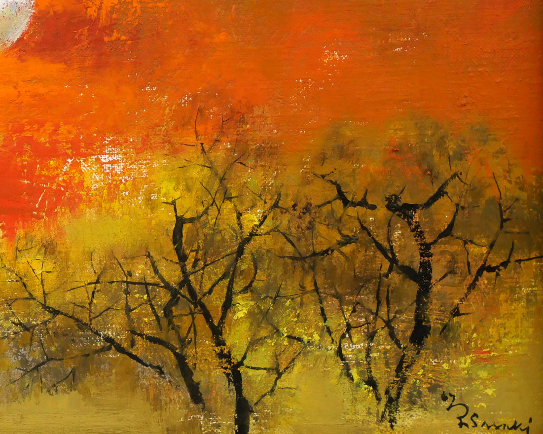 佐々木栄松「釧路湿原」油絵・F6号 拡大画像5