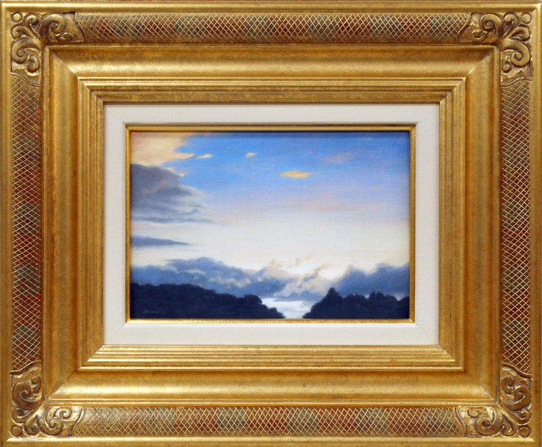 佐々木敏光「夕空」油絵・SM