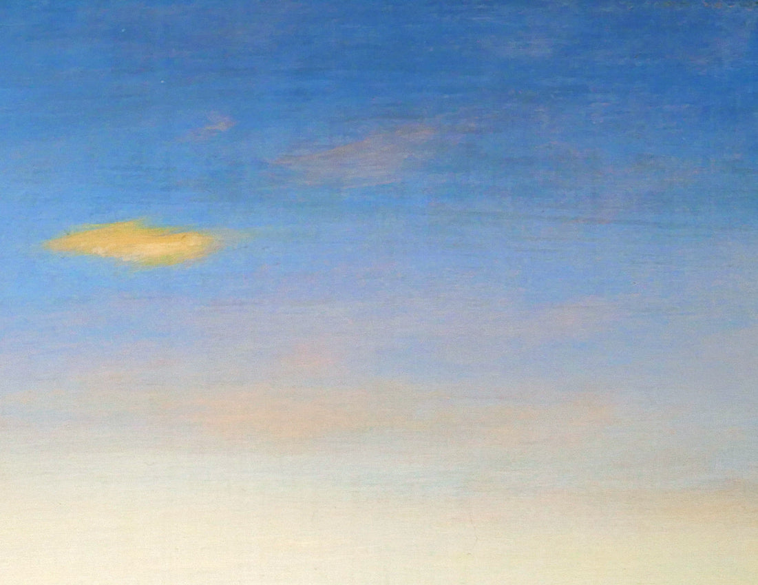佐々木敏光「夕空」油絵・SM 拡大画像2