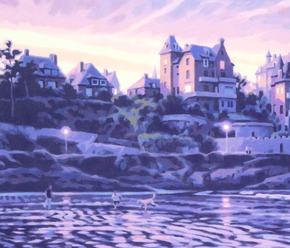 笹倉鉄平「エクリューズ浜」シルクスクリーン版画 拡大画像4