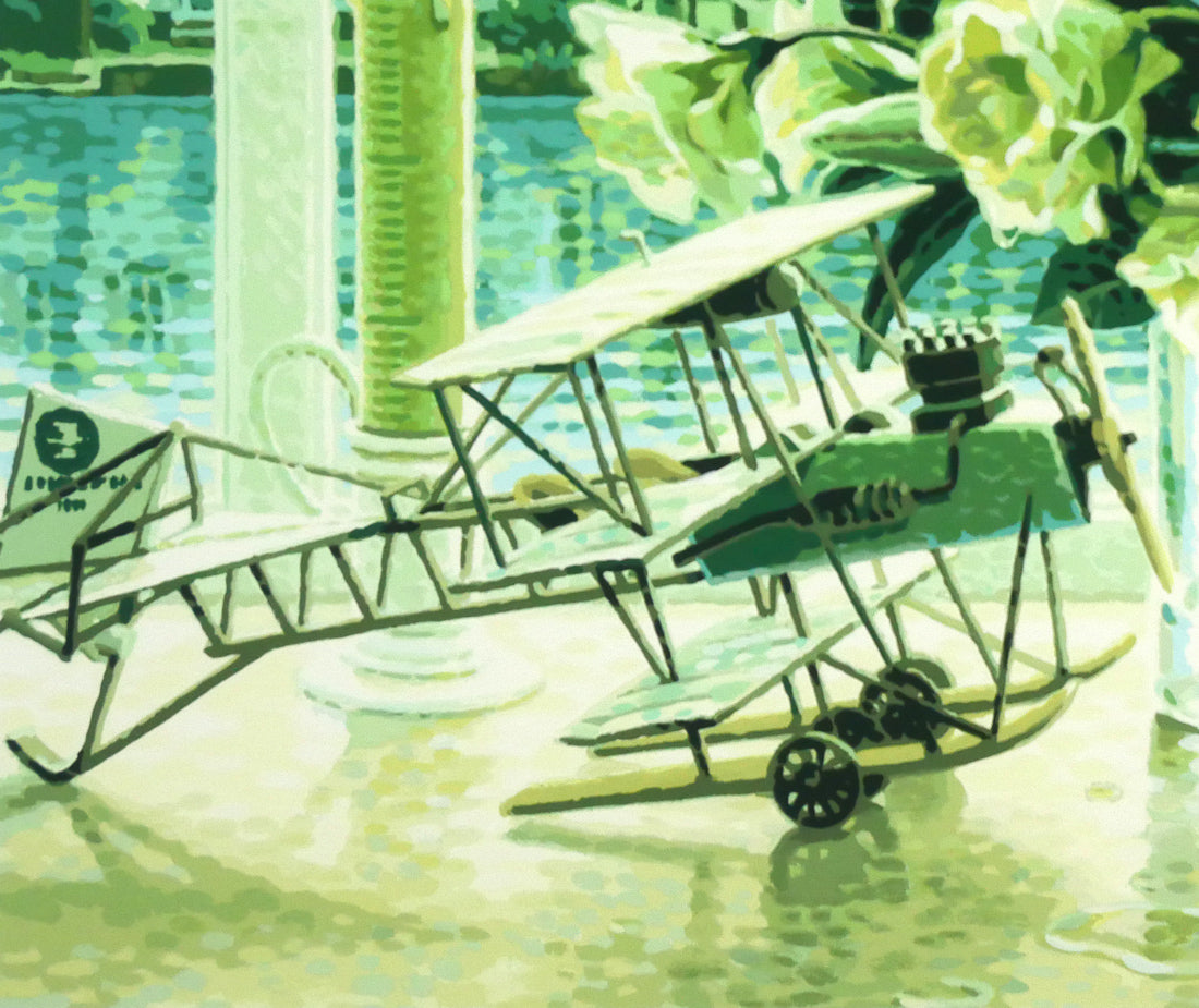 笹倉鉄平「エヴァーグリーン」シルクスクリーン版画 拡大画像3