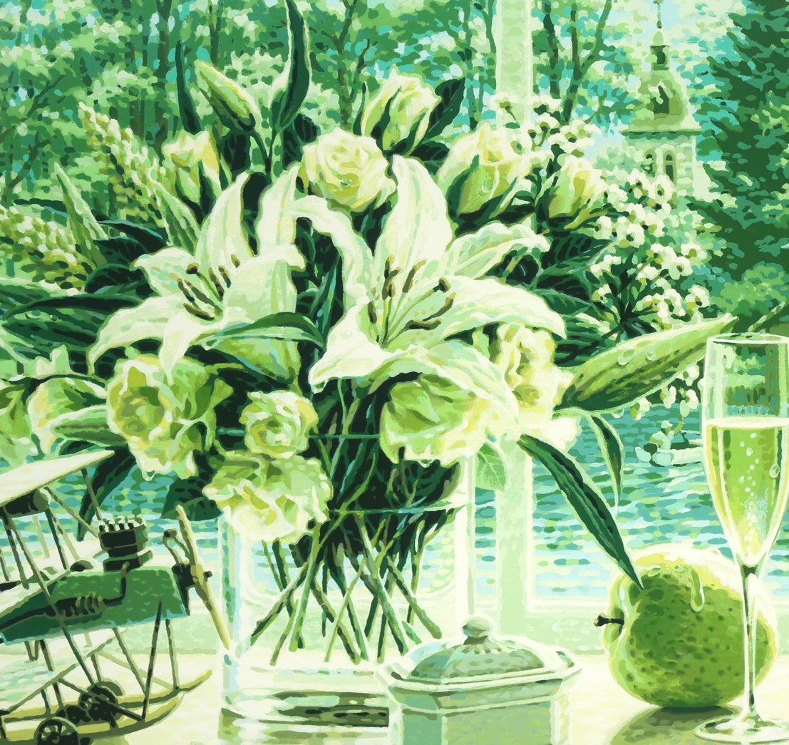 笹倉鉄平「エヴァーグリーン」シルクスクリーン版画 拡大画像4