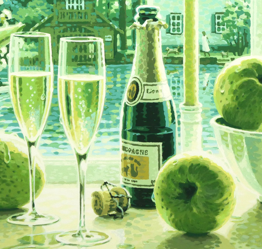 笹倉鉄平「エヴァーグリーン」シルクスクリーン版画 拡大画像5