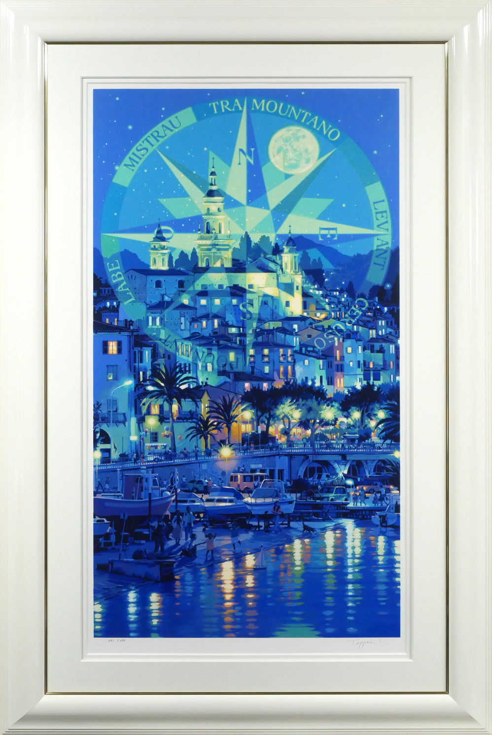 笹倉鉄平「マントン(Menton)」シルクスクリーン版画