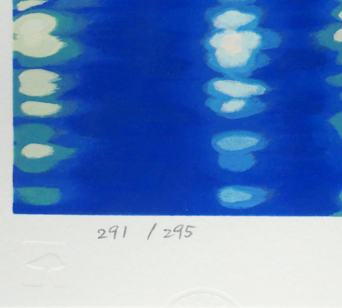 笹倉鉄平「マントン(Menton)」シルクスクリーン版画 限定番号(ed,291/295)